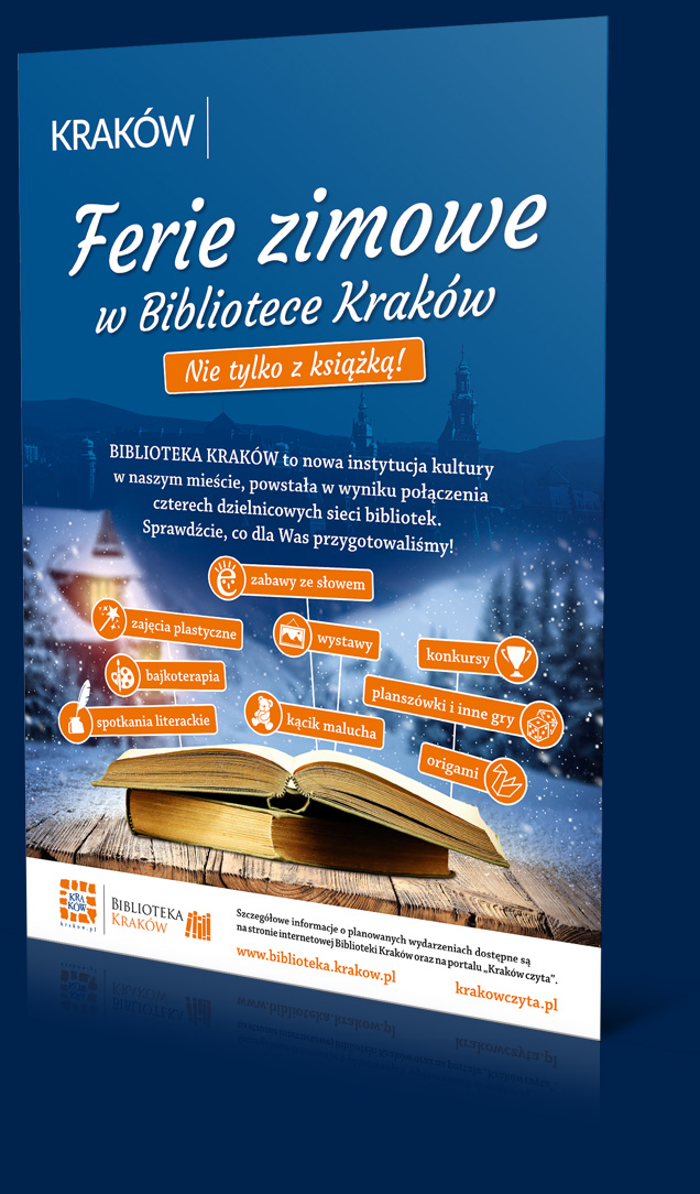 Projekt plakatu dla Biblioteki Kraków